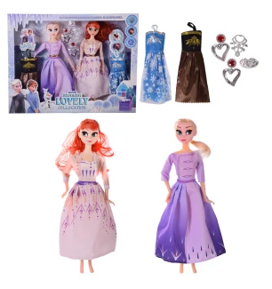 Лялька Frozen "Крижане серце" RT-38 (2030592) (48шт/2) сукні аксесуари у коробці 42*5*32.5 см висота