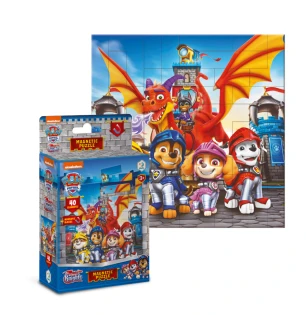 Магнітний пазл 200651 (28шт) Dodo «Paw Patrol. Лицарі» 40 елементів у коробці 13,5*5*11 см