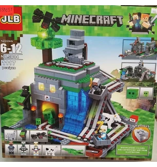 Конструктор Майнкрафт MINECRAFT JLB 3D84 (12шт/2) світяться блочки 1164 деталі в коробці 40*40*10 см