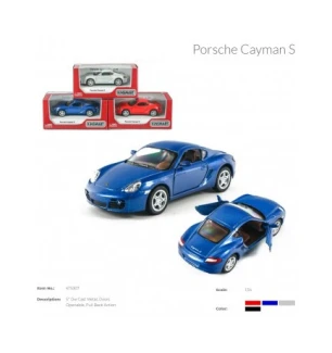 Модель машини KINSMART KT5307W (96шт/4) "Porsche Cayman S", 4 види, в кор. 16*8*7,5 см