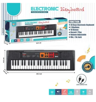 Синтезатор Q 169 (36шт/2) піаніно звук працює від мережі та батарейок USB Type-C кабель16 мелодій ре
