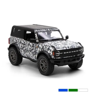 Модель машини KINSMART KT5445WB (96шт/4) FORD BRONCO CAMO-EDITION (Hard Top) (2022) інерційна 3 види