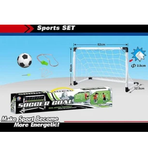 Гральний набір міні футбол 5009 (48шт/2) ворота м'яч насос свисток у коробці