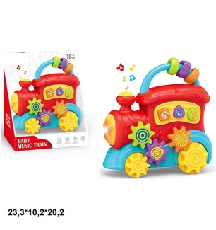 Потяг з шестернями O-8300 (36шт/2) батарейковий музичний світиться у коробці 23,3*10,2*20,2 см