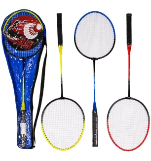 Бадмінтон BT-BPS-0081 (30шт) №105 безшовний 2 ракетки у сумці 3 види у сумці