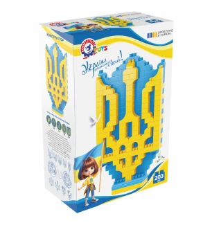 Конструктор "Герб України” ТехноК 0129 (3шт) у коробці 37.4 х 25 х 13.7 см