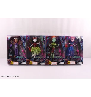 Лялька (кукла) Monster High "MH"E" 516 (72шт/2) світ., 8 видів, сумкою, шарнірна, в кор. 29*5*19 см