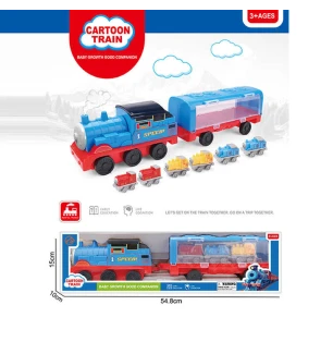 Потяг 412-1 (36шт/2) інерція знімний вагон 3 міні-потяги у коробці  