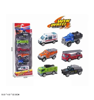 Набір модельок 6 шт 04968 (144шт/2) металева у коробці 32*4*10 см