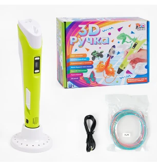 3D pen ручка 36182 (12шт/2) "4FUN Game Club" USB кабель живлення у коробці