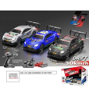 Дрифт-машина на р/к DC 199 A (12шт) 3 види підсвічування пульт 2.4G ак. 7.4V max швидкість 30 км/г п
