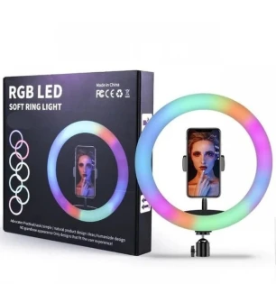 Селфі кільце MJ-33 RGB (30шт) з тримачем у коробці
