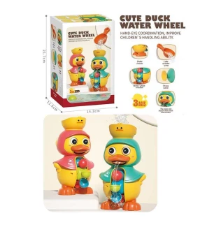 Гра для ванної BBQ 18008 (60шт) 2 кольори "Каченя" водяний млин лієчка у коробці