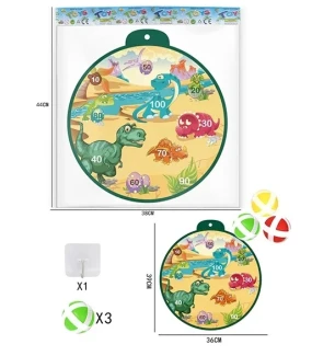 Дартс дитячий 689-4 (288шт) 3 м’ячики з липучками гачок у пакеті  