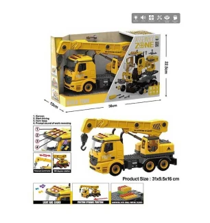 Машина-конструктор YW 9070 A (24шт/2) світло звук інерція у коробці  