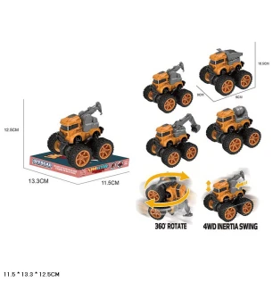 Будівельна техніка інерційна SY713-20G (144шт/3) на великих колесах 4 види під слюдою 13,3*11,5*12,5