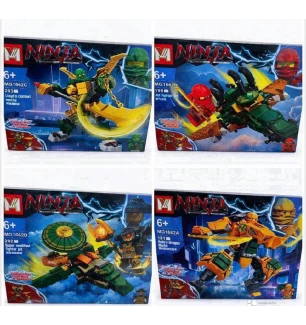 Конструктор Ninjago MG1662 (120шт/2) 4 види 181-203 деталей у коробці