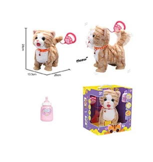 Улюбленець 933-159 E (12шт/2) “Кіт” ходить облизує пісні англ. мовою сенсорні ділянки запис та відтв