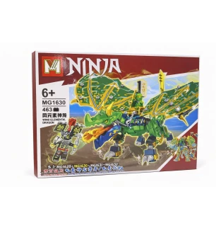 Конструктор Ninjago MG1630 (48шт) "Зелений Дракон" 463 деталей у коробці 40*6*27 см
