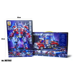 Конструктор JKC7502 (12шт) "Трансформер" Оптимус Прайм Optimus Prime 616+ деталей у коробці