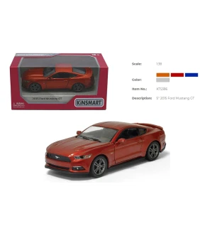 Модель машини KINSMART KT5386W (96шт/4) FORD MUSTANG GT (2015) металева інерційна відкриваються двер