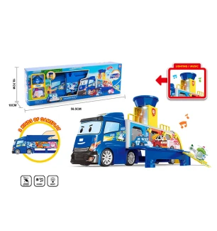 Трейлер батарейковий Robocar Poli PL-1221(24шт/2) у коробці 56,5*18,7*10 см