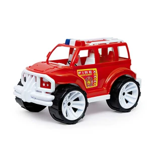 Машинка "Позашляховик класичний малий" 328 (8шт) "BAMSIC" "Пожежна служба" у сітці