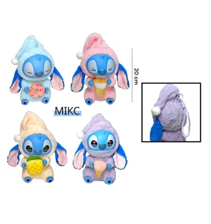 Іграшка фігурка-брелок Стіч Labubu MN202486 (120шт) з ковпаком 20 см бокс Stitch Pop Mart