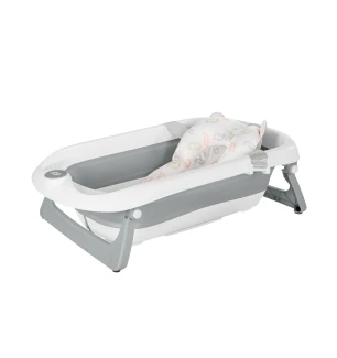 Ванночка складна з вкладишем для немовляти CARRELLO Mira CRL-17103 Cloud Grey (1шт) у коробці 84х48х