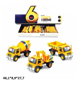 Будівельна техніка інерційна MY66-D2221 (216шт/2) металева музична світиться відкриваються двері 3 