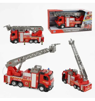 Спецтехніка інерційна 8181-1 (24шт/2) “Пожежна машина” звук підсвічування помпове накачування води в