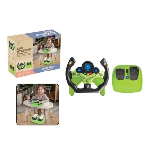 Кермо дитяче 2192 E-71 (24шт) звукові ефекти озвучування англійською веселі мелодії підсвічування пе