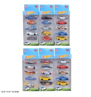 Машина метал (аналог "Hot Wheel") 698-05 (240шт/2) 5 шт. у наборі, 6 видів, у кор. 26,5*9,5*3,5 см