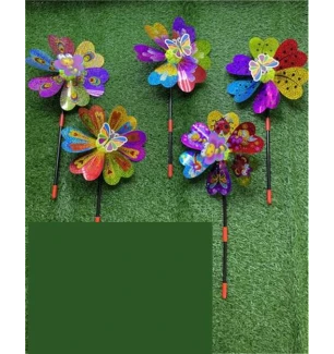 Вітрячок C 70495 (500шт) висота 46 см комаха на квітці у пакеті  