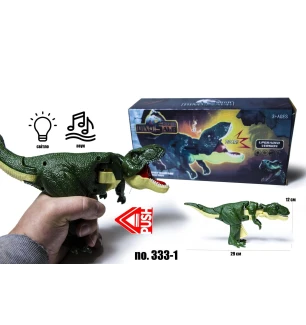 Інтерактивний динозавр 333-1 (120шт/2) світиться та музика у коробці