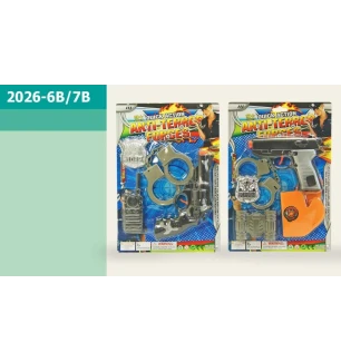 Поліцейський набір (полицейский набор) 2026-6B/7B (192шт/2) 2 види на планшетці 31*21,5 см