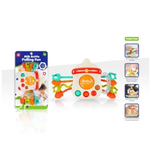 Брязкальце 20686 (120шт) “Пляшечка” прорізувач гумові елементи для перетягування пальчикова гра поп-