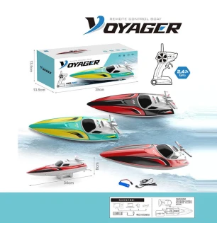 Катер акумуляторний на р/к 880 (24шт) 3 види 3.7 V USB-кабель пульт керування 2.4 Ghz на батарейках 