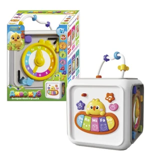 Музичний куб 25462 (18шт/2) "WToys" українською мовою пісні казки загадки пальчикові ігри віршики пі