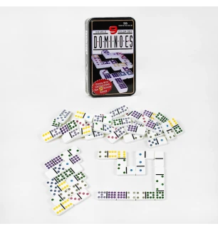 Доміно C 60298 (12шт) 55 штук металева коробка у коробці  