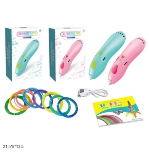 3D ручка PENOBON 3D PEN 9901 (24шт) з набором від USB у коробці 21,5*8*13,5 см