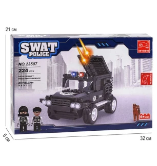 Конструктор AUSINI 23507 (36шт/2) "Спецназ" 218 деталей у коробці  