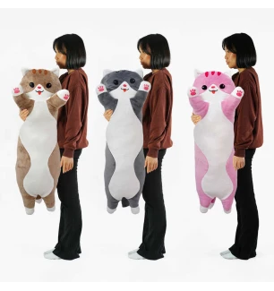 М'яка іграшка "Кіт Батон" К12661 (1шт) 3 види довжина 110 см у пакеті