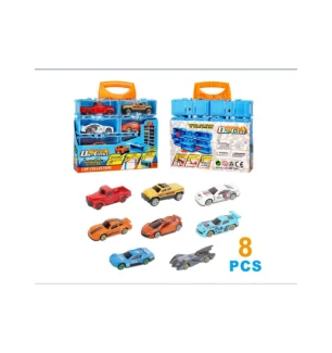 Набір металевих машин 324-348 (72шт/2) Die-Cast  8 шт 8 см у боксі 18*15*4 см