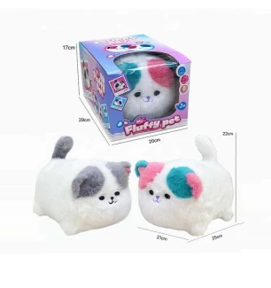 Інтерактивна тваринка котик W 029 (24шт/2) 2 види у коробці  