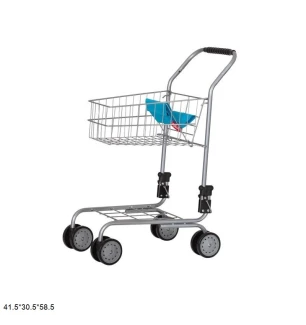 Візок для супермаркета 9328B BLUE (1шт) CARRELLO TROLLEY металеве 41,5*30,5*58,5 у коробці 42*19*31,