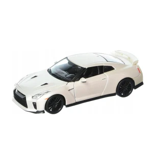 Автомодель металева 1:24 NISSAN GT-R 18-21082 (6шт) BBURAGO білий металік у коробці