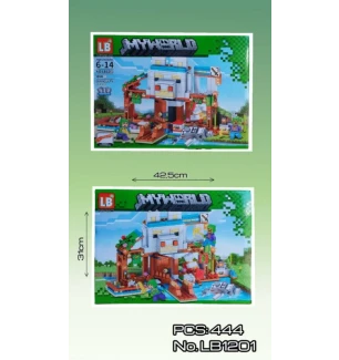 Конструктор Майнкрафт MY WORLD MINECRAFT LB1201 (36шт/2) 444 елементів у коробці