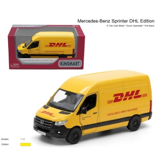 Модель бус KINSMART KT5429W (96шт/4) MERCEDES-BENZ Sprinter DHL Edition у коробці 16*8*7,5 см