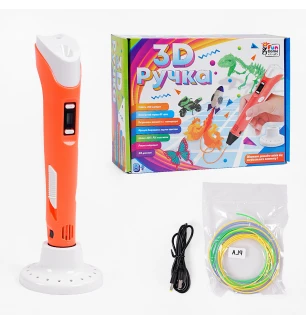 3D pen ручка 53184 (12шт/2) "4FUN Game Club" USB кабель живлення у коробці